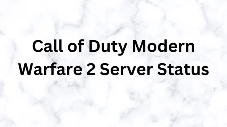 MW2 Server Status